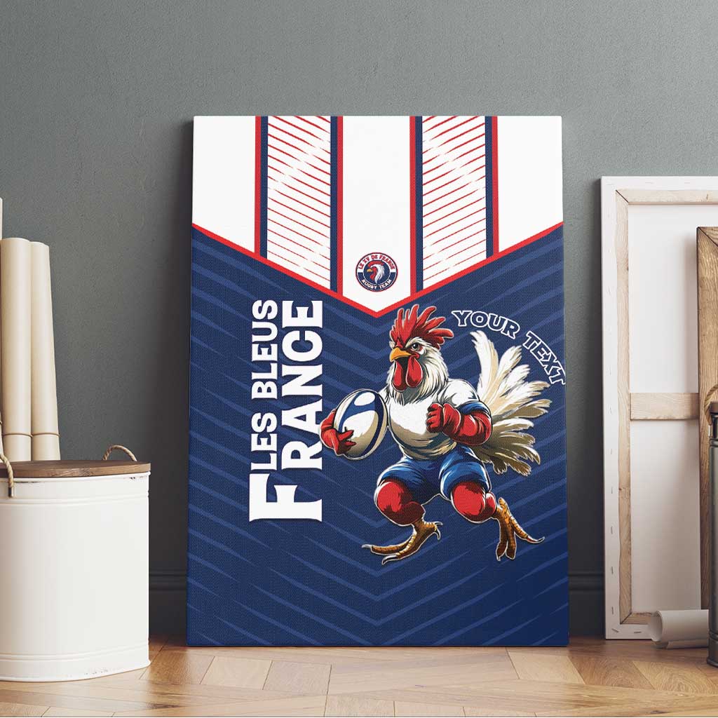 France Rugby Custom Canvas Wall Art Allez Les Bleus - Sporty Style