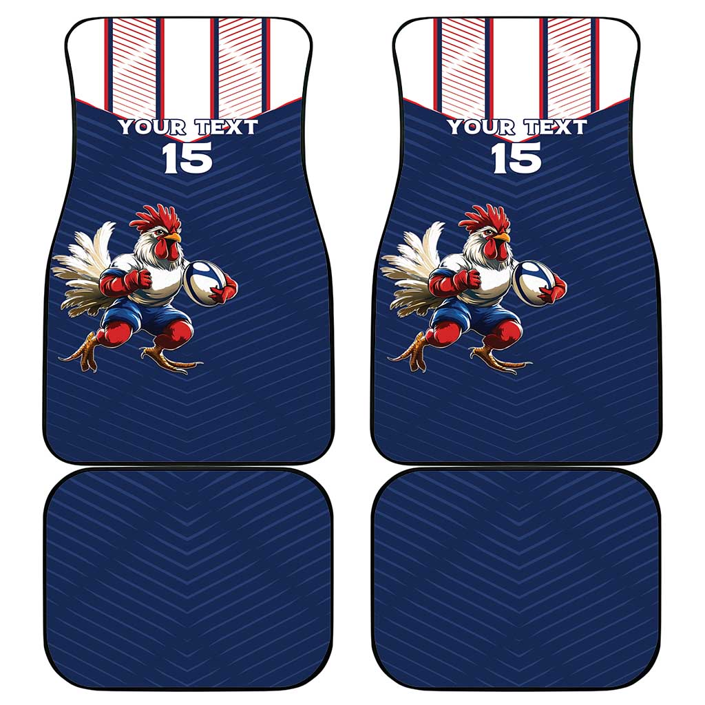 France Rugby Custom Car Mats Allez Les Bleus - Sporty Style