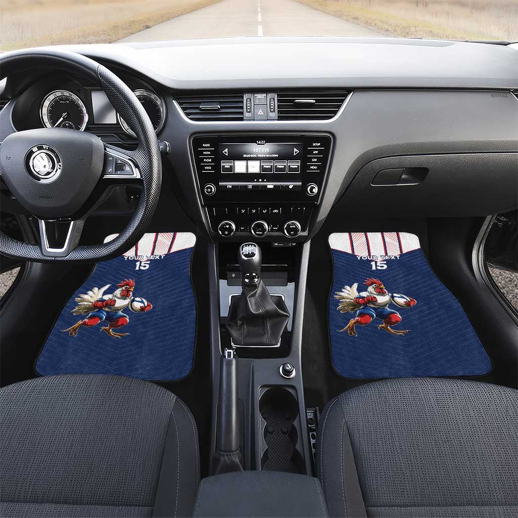 France Rugby Custom Car Mats Allez Les Bleus - Sporty Style