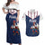 France Rugby Custom Couples Matching Off Shoulder Maxi Dress and Hawaiian Shirt Allez Les Bleus - Sporty Style
