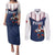 France Rugby Custom Couples Matching Puletasi and Long Sleeve Button Shirt Allez Les Bleus - Sporty Style