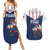 France Rugby Custom Couples Matching Summer Maxi Dress and Hawaiian Shirt Allez Les Bleus - Sporty Style
