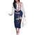 France Rugby Custom Family Matching Off The Shoulder Long Sleeve Dress and Hawaiian Shirt Allez Les Bleus - Sporty Style