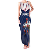 France Rugby Custom Family Matching Tank Maxi Dress and Hawaiian Shirt Allez Les Bleus - Sporty Style