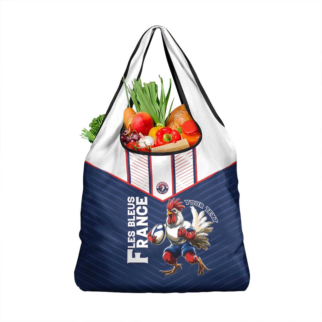 France Rugby Custom Grocery Bag Allez Les Bleus - Sporty Style