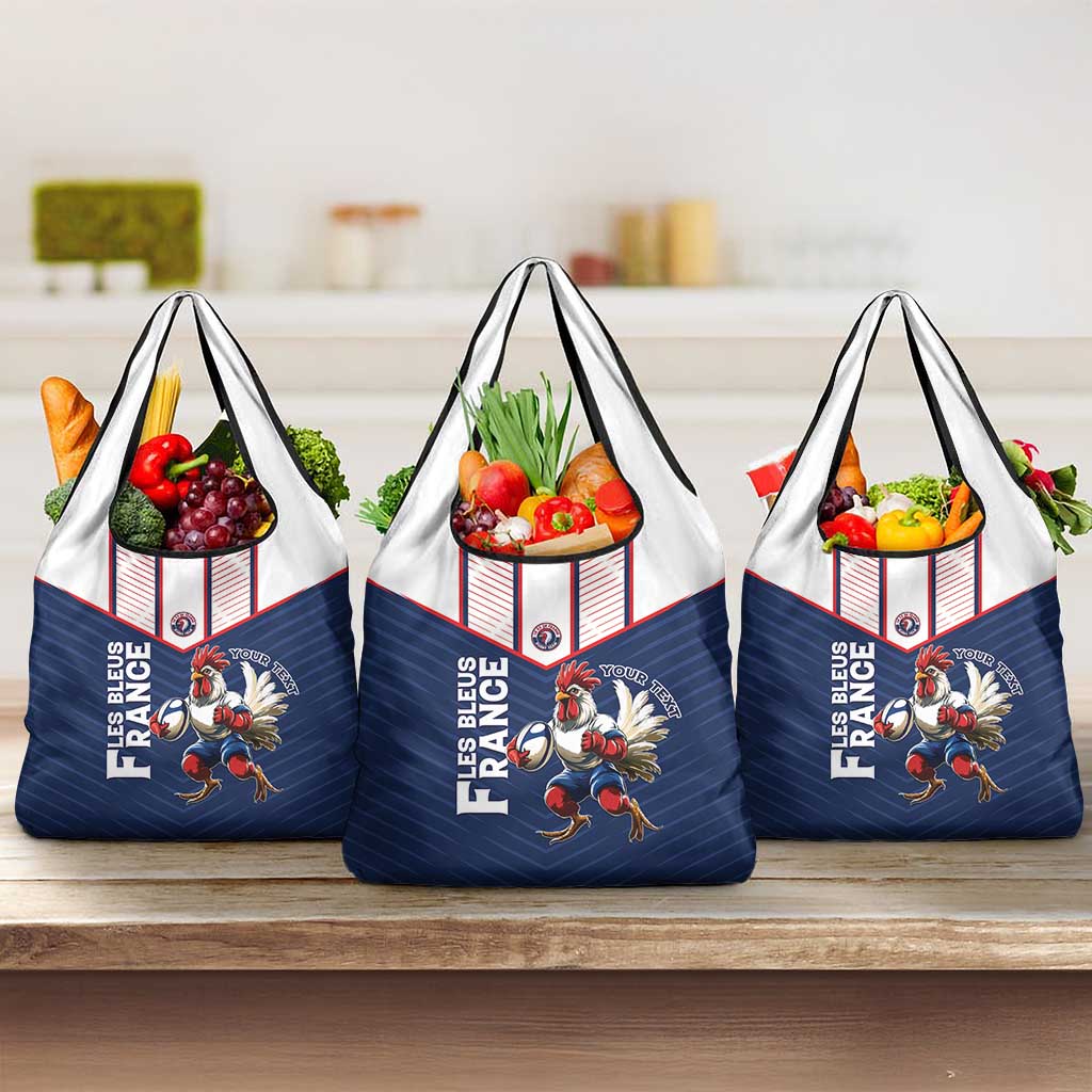 France Rugby Custom Grocery Bag Allez Les Bleus - Sporty Style
