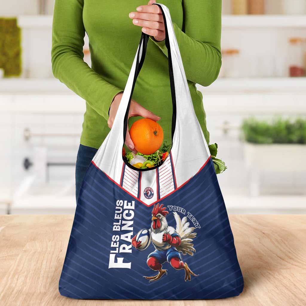 France Rugby Custom Grocery Bag Allez Les Bleus - Sporty Style