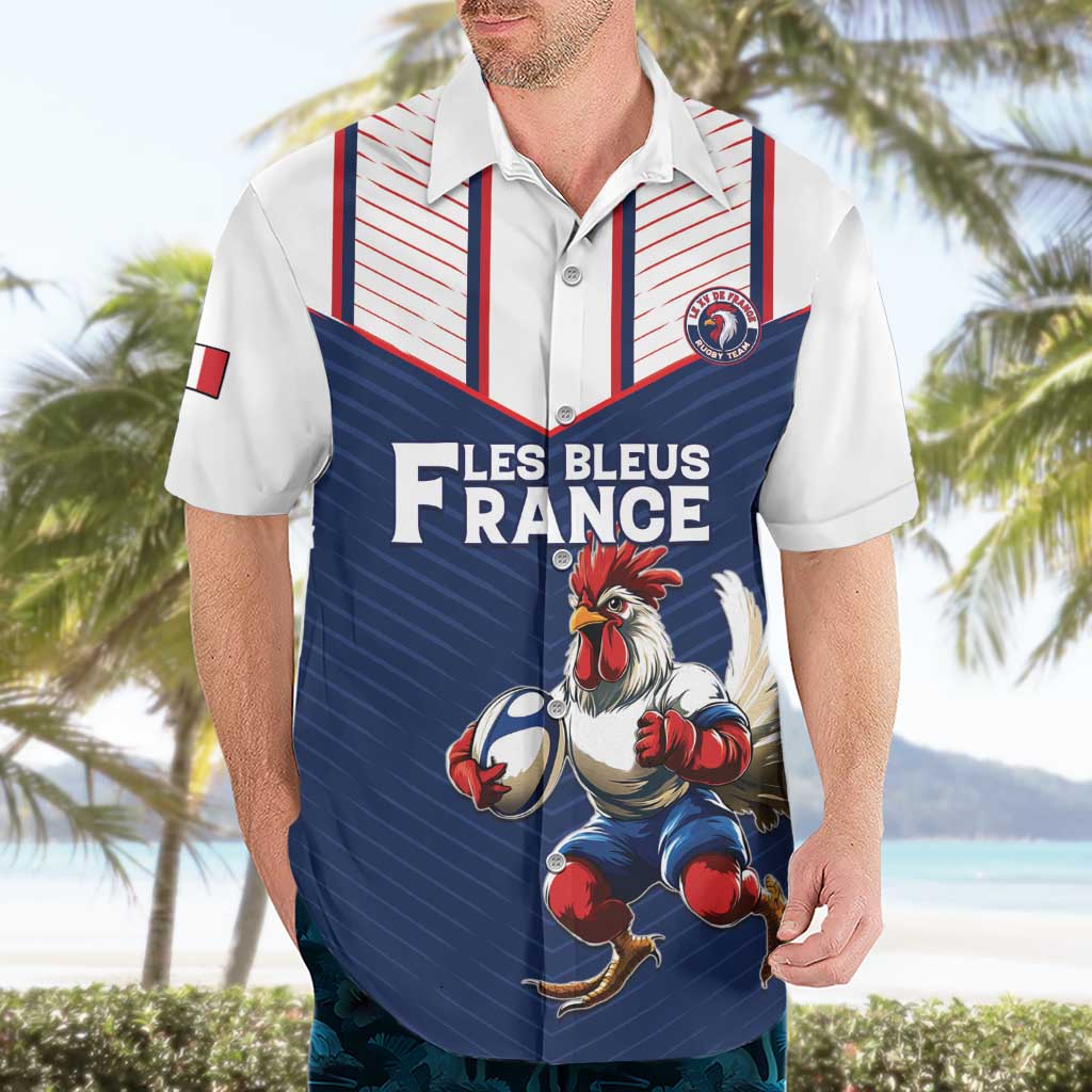 France Rugby Custom Hawaiian Shirt Allez Les Bleus - Sporty Style