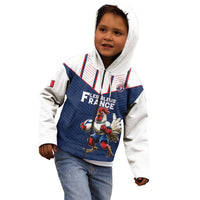 France Rugby Custom Kid Hoodie Allez Les Bleus - Sporty Style