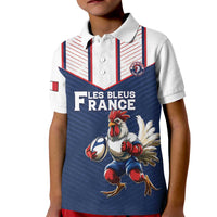 France Rugby Custom Kid Polo Shirt Allez Les Bleus - Sporty Style