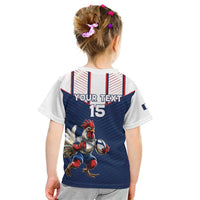 France Rugby Custom Kid T Shirt Allez Les Bleus - Sporty Style