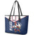 France Rugby Custom Leather Tote Bag Allez Les Bleus - Sporty Style