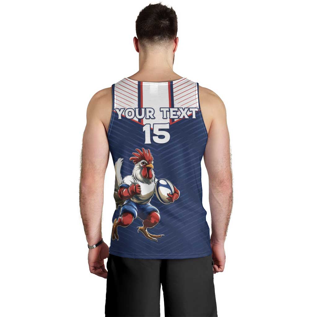 France Rugby Custom Men Tank Top Allez Les Bleus - Sporty Style