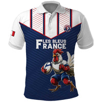 France Rugby Custom Polo Shirt Allez Les Bleus - Sporty Style