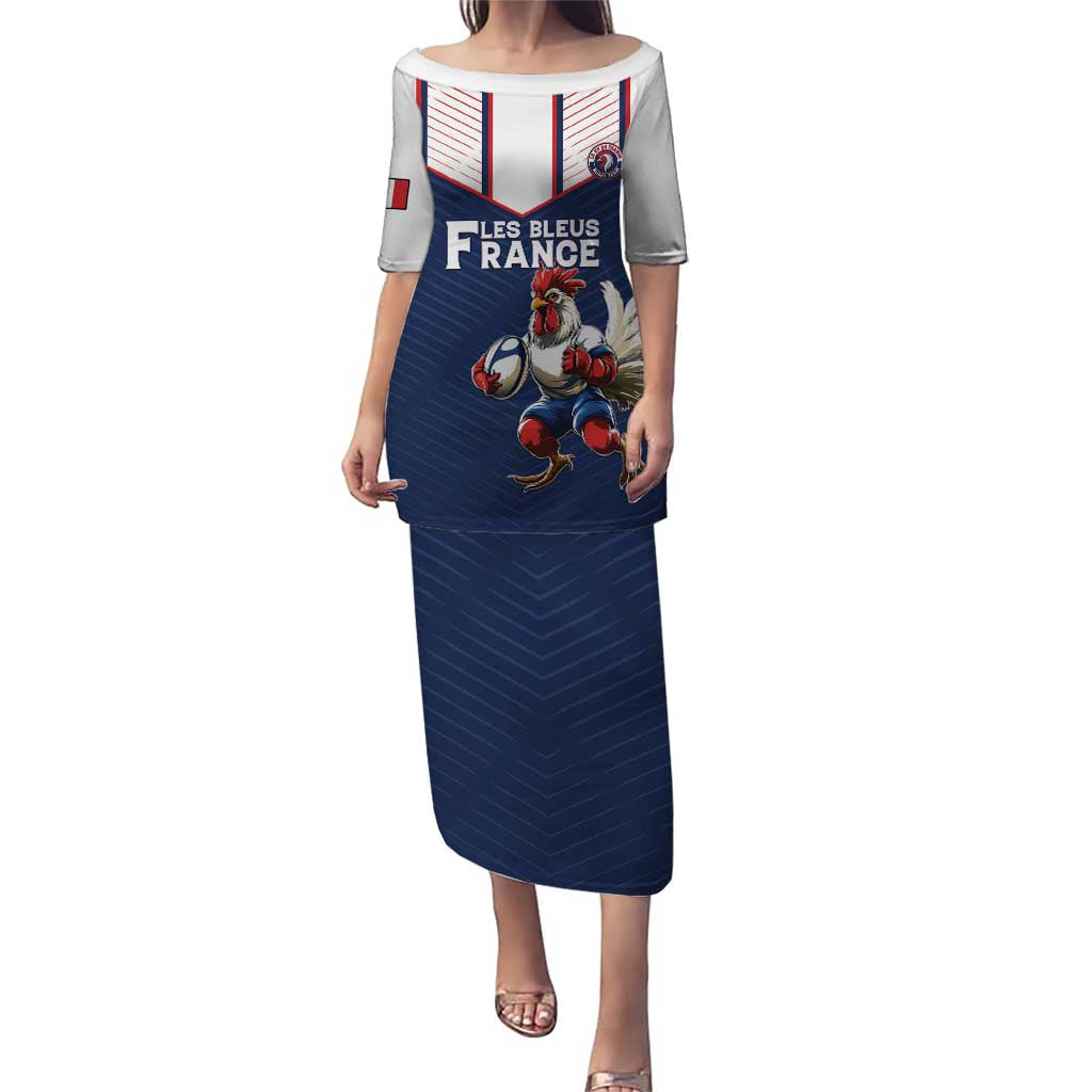 France Rugby Custom Puletasi Allez Les Bleus - Sporty Style