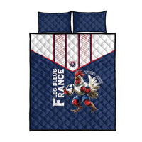 France Rugby Custom Quilt Bed Set Allez Les Bleus - Sporty Style