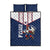 France Rugby Custom Quilt Bed Set Allez Les Bleus - Sporty Style