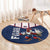 France Rugby Custom Round Carpet Allez Les Bleus - Sporty Style