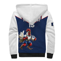France Rugby Custom Sherpa Hoodie Allez Les Bleus - Sporty Style