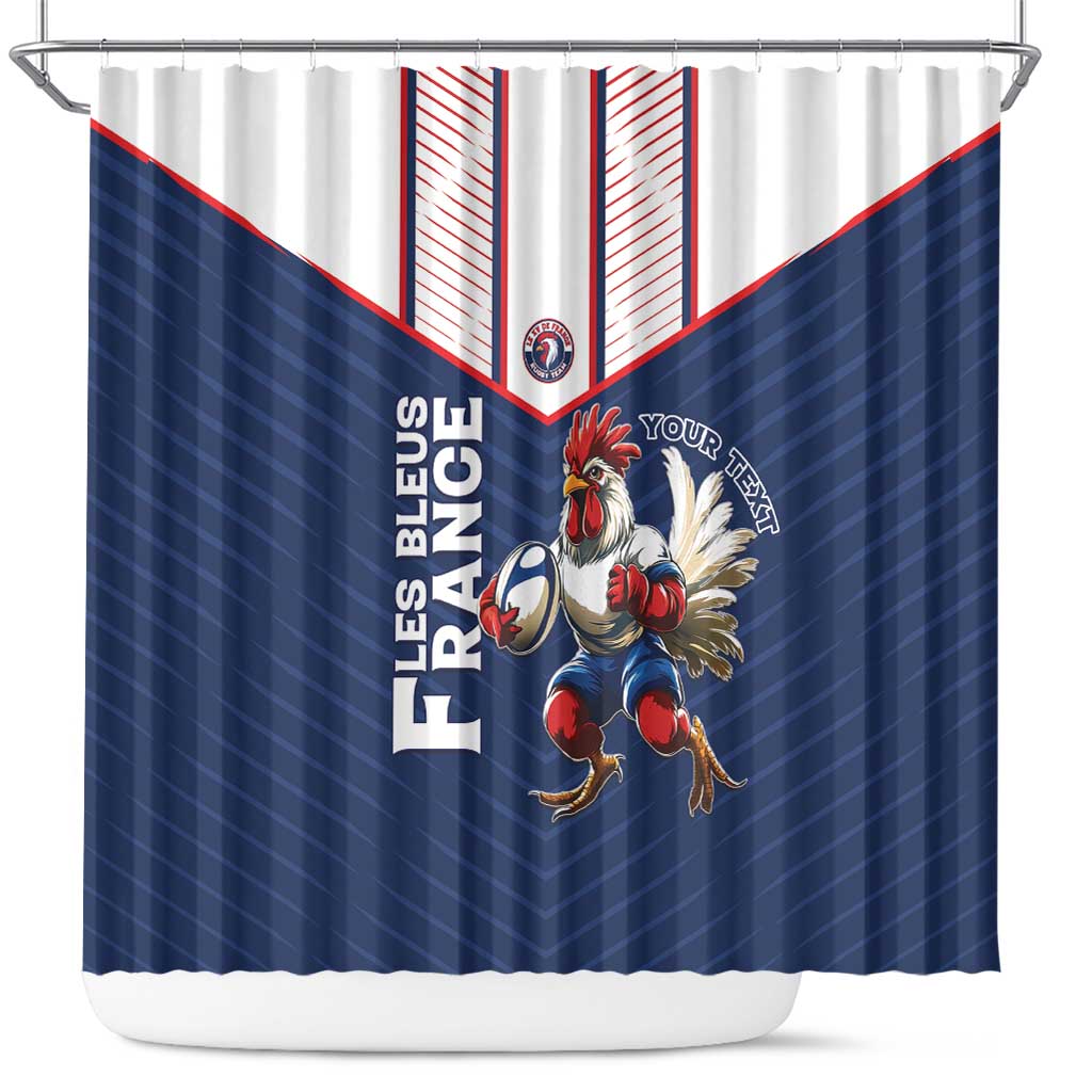 France Rugby Custom Shower Curtain Allez Les Bleus - Sporty Style