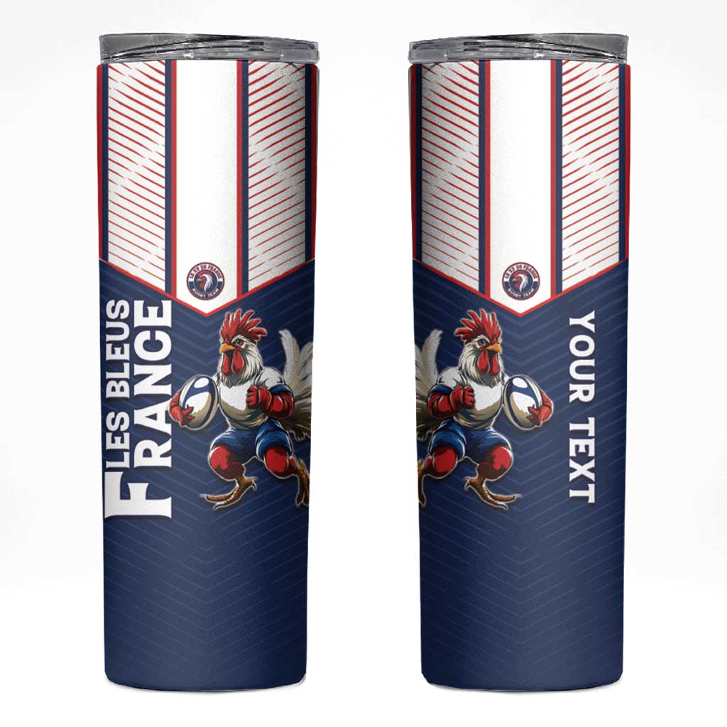 France Rugby Custom Skinny Tumbler Allez Les Bleus - Sporty Style