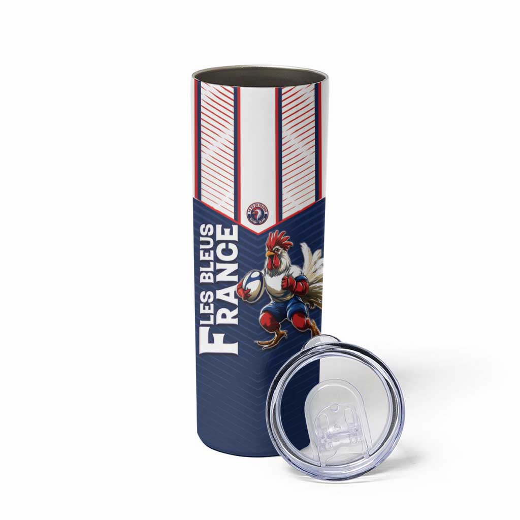 France Rugby Custom Skinny Tumbler Allez Les Bleus - Sporty Style