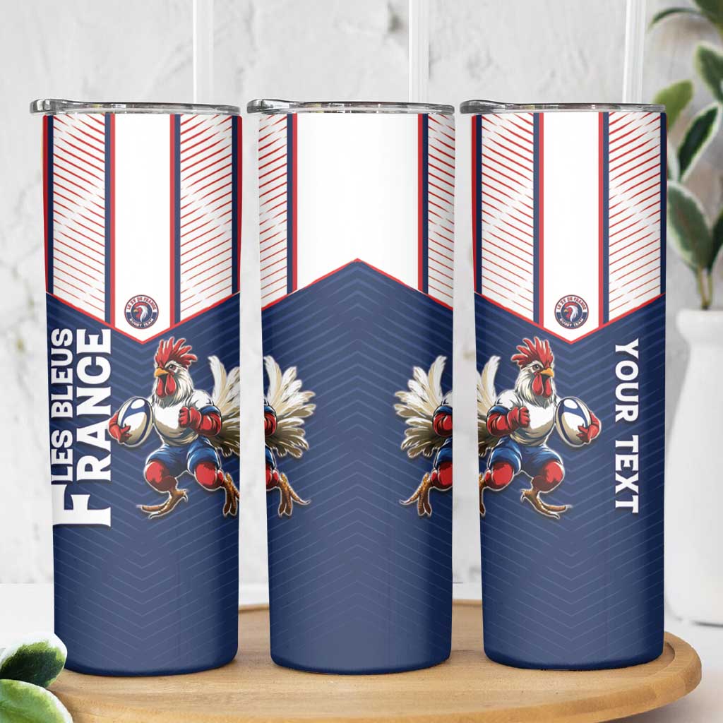 France Rugby Custom Skinny Tumbler Allez Les Bleus - Sporty Style
