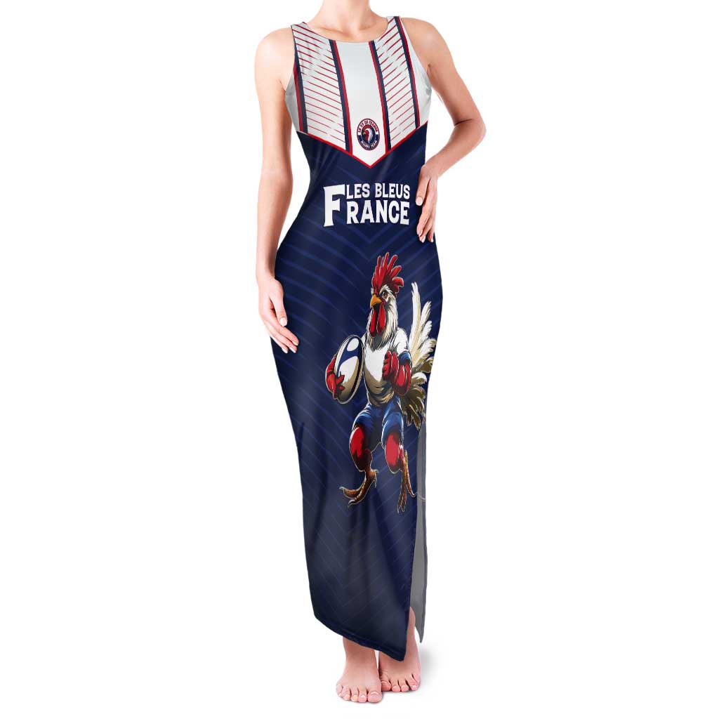 France Rugby Custom Tank Maxi Dress Allez Les Bleus - Sporty Style