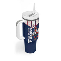 France Rugby Custom Tumbler With Handle Allez Les Bleus - Sporty Style