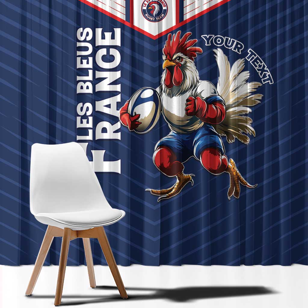 France Rugby Custom Window Curtain Allez Les Bleus - Sporty Style