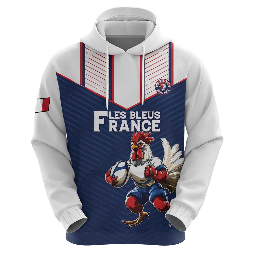 France Rugby Custom Zip Hoodie Allez Les Bleus - Sporty Style
