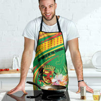 Congo Republic Day Apron Coat Of Arms With Tropical Flower - Wonder Print Shop