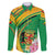 Personalized Congo Republic Day Family Matching Long Sleeve Bodycon Dress and Hawaiian Shirt Coat Of Arms With Tropical Flower - Wonder Print Shop