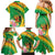 Personalized Congo Republic Day Family Matching Mermaid Dress and Hawaiian Shirt Coat Of Arms With Tropical Flower - Wonder Print Shop