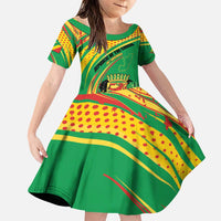 Personalized Congo Republic Day Family Matching Puletasi and Hawaiian Shirt Coat Of Arms With Tropical Flower - Wonder Print Shop