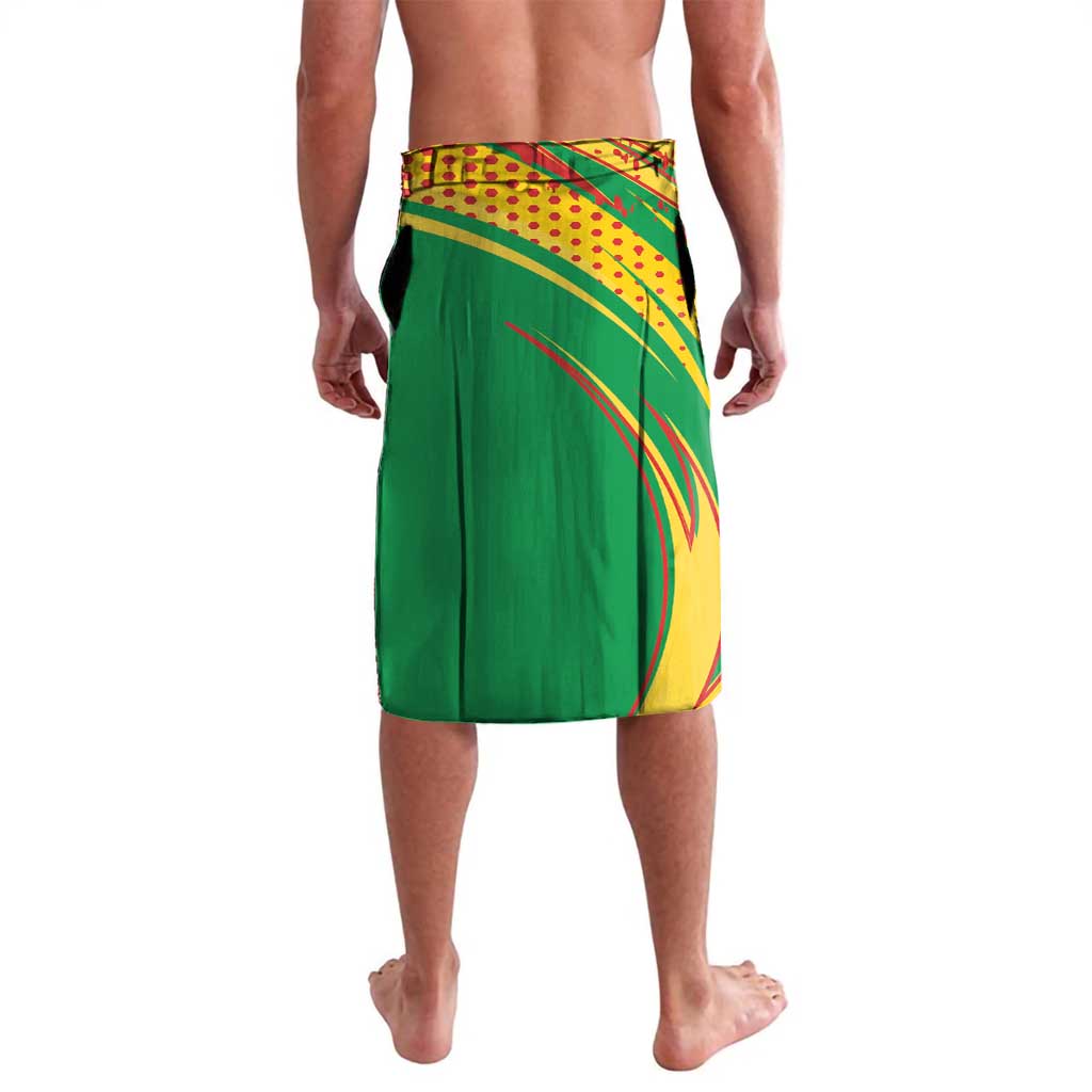 Personalized Congo Republic Day Lavalava Coat Of Arms With Tropical Flower - Wonder Print Shop