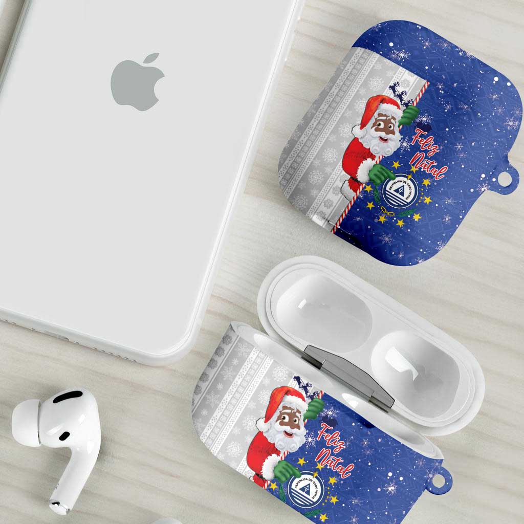 Cape Verde Christmas AirPods Case Black Santa Felix Natal - Wonder Print Shop