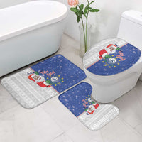 Cape Verde Christmas Bathroom Set Black Santa Felix Natal - Wonder Print Shop