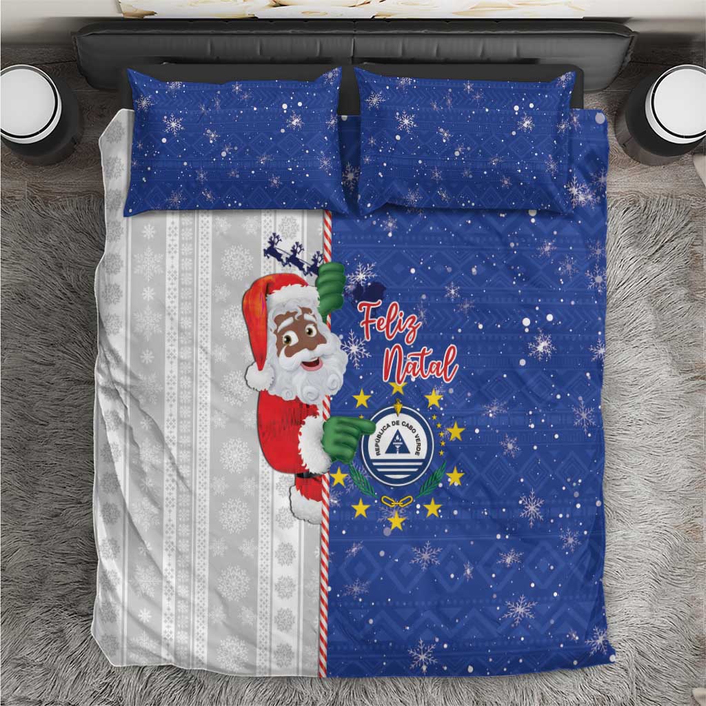 Cape Verde Christmas Bedding Set Black Santa Felix Natal - Wonder Print Shop