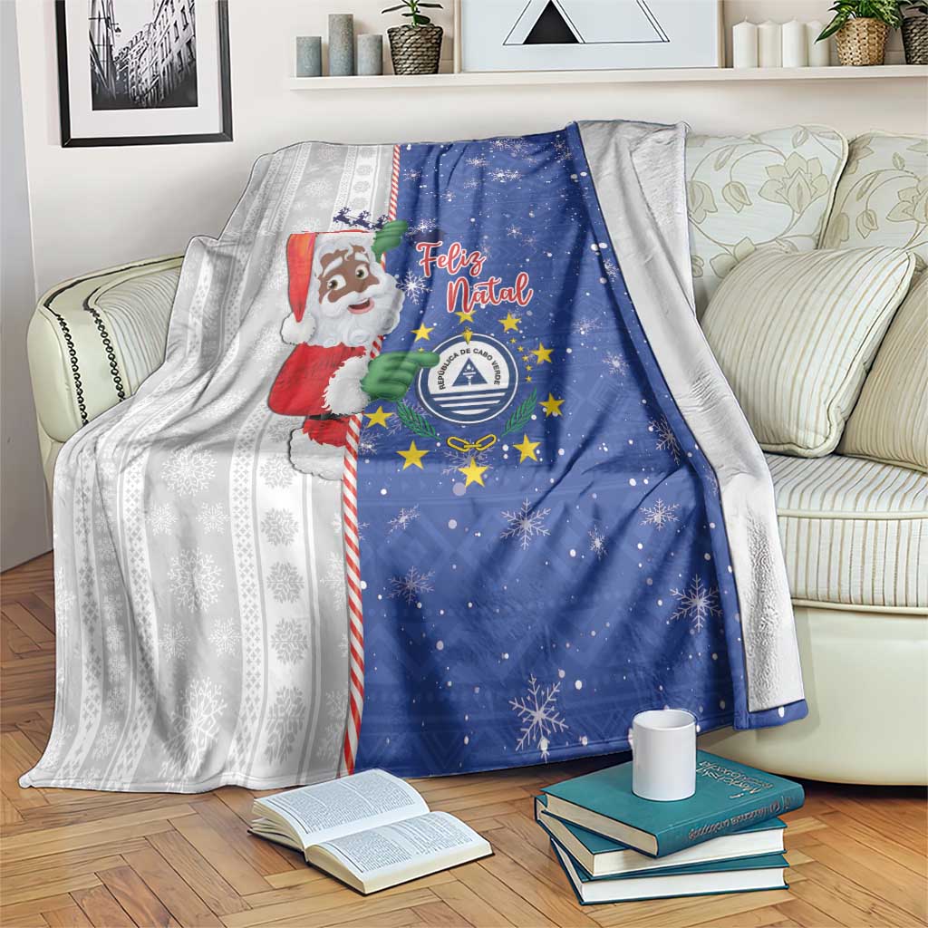 Cape Verde Christmas Blanket Black Santa Felix Natal - Wonder Print Shop
