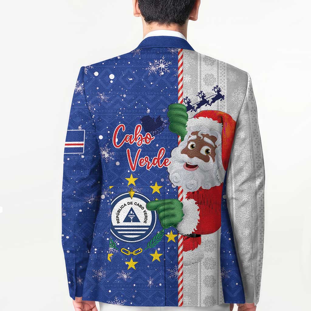 Cape Verde Christmas Blazer Black Santa Felix Natal - Wonder Print Shop