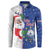 Cape Verde Christmas Button Sweatshirt Black Santa Felix Natal - Wonder Print Shop