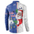Cape Verde Christmas Button Sweatshirt Black Santa Felix Natal - Wonder Print Shop