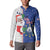 Cape Verde Christmas Button Sweatshirt Black Santa Felix Natal - Wonder Print Shop