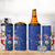 Cape Verde Christmas 4 in 1 Can Cooler Tumbler Black Santa Felix Natal - Wonder Print Shop
