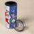 Cape Verde Christmas 4 in 1 Can Cooler Tumbler Black Santa Felix Natal - Wonder Print Shop