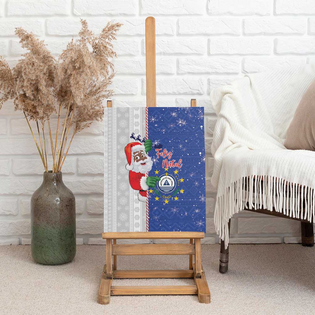 Cape Verde Christmas Canvas Wall Art Black Santa Felix Natal - Wonder Print Shop