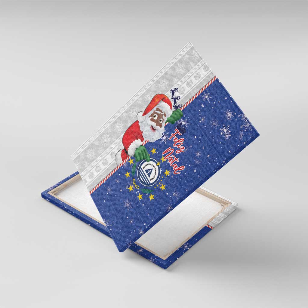 Cape Verde Christmas Canvas Wall Art Black Santa Felix Natal - Wonder Print Shop