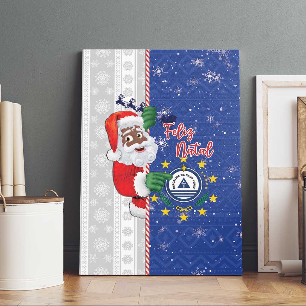Cape Verde Christmas Canvas Wall Art Black Santa Felix Natal - Wonder Print Shop