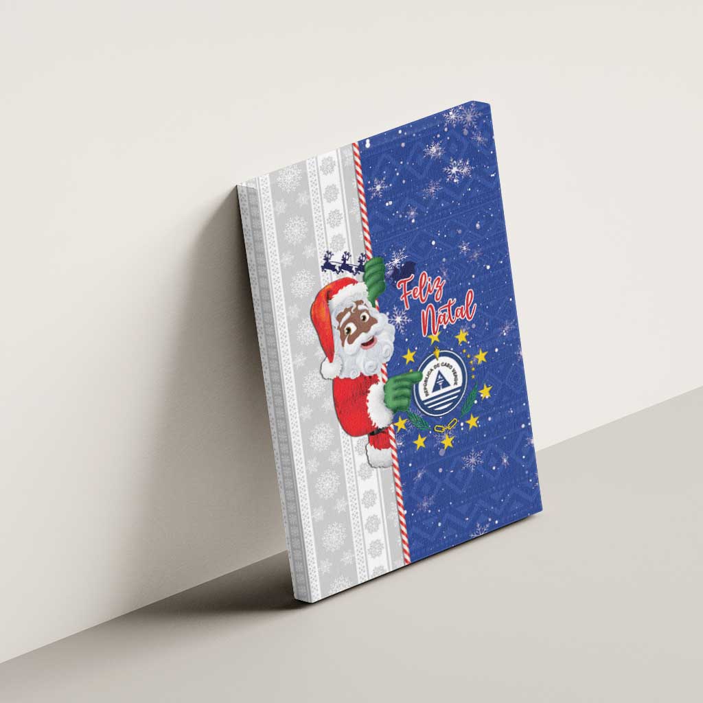 Cape Verde Christmas Canvas Wall Art Black Santa Felix Natal - Wonder Print Shop
